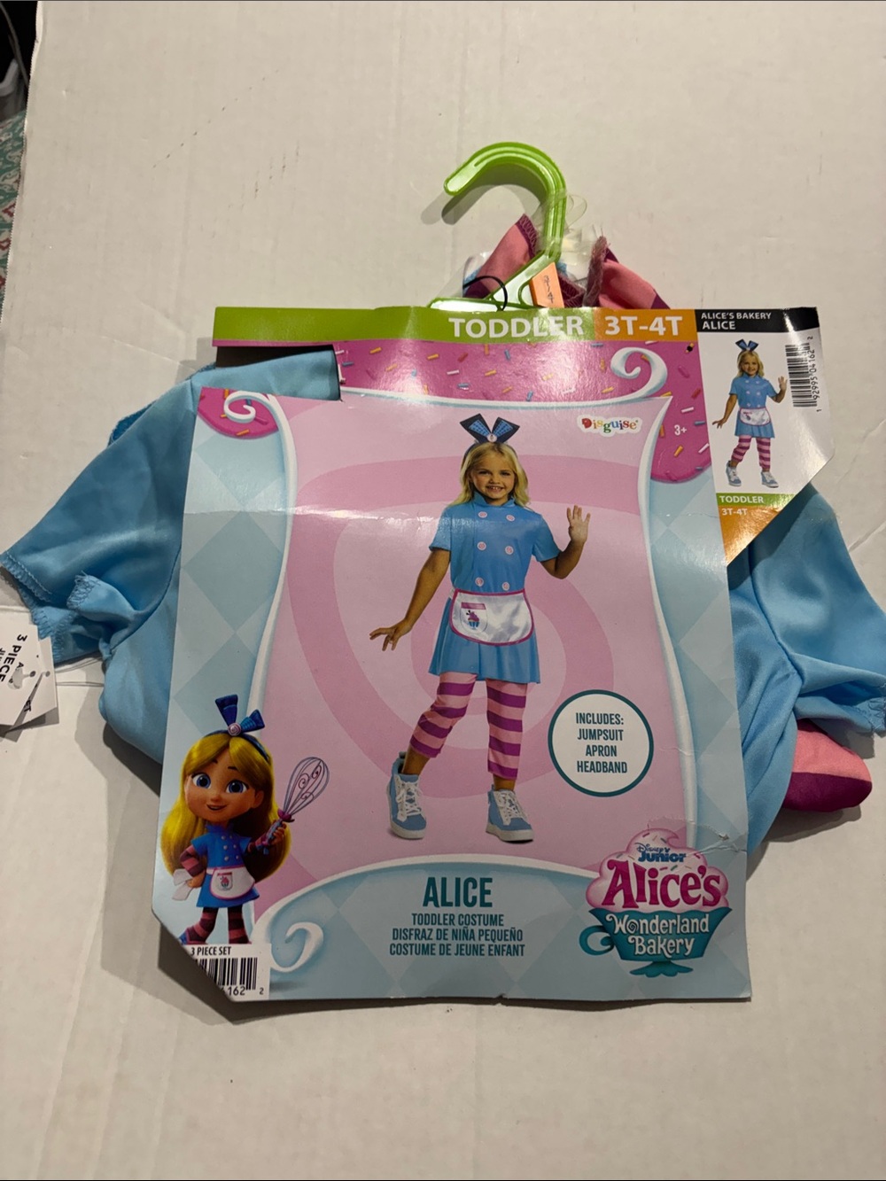 Disguise Alice's Bakery Toddler Costume in Light Blue and Pink  Toddler 3T-4T